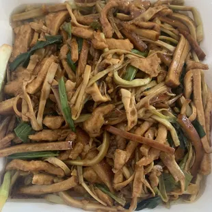 Dry tofu pork