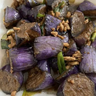 Salted fish with eggplant. So good.