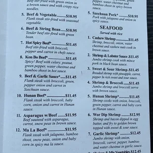 Menu March 2021