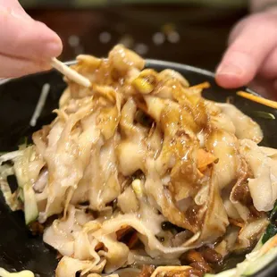 Shaved Noodles with Bean Paste (Zha jiang mein)