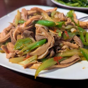 C6. Stir-fried Pork Tripe with Peppers. $22.99.