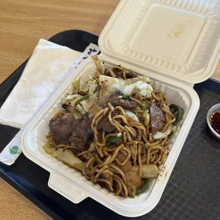 Wok Station  -House spicy sauce -Beef