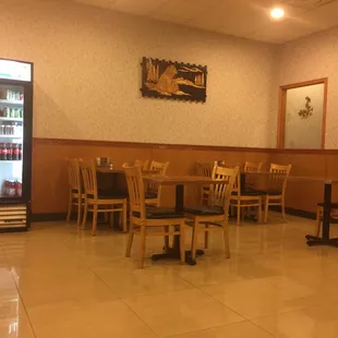 Stark... Always empty, but always busy with takeout.