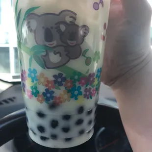 Jasmine Green tea with bobba