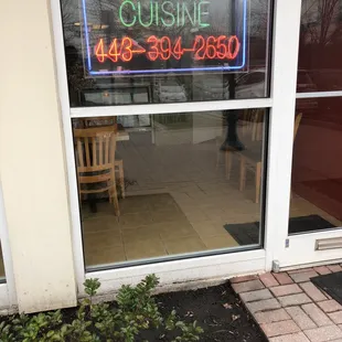 outside