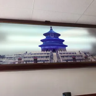 Ten foot long picture on the wall