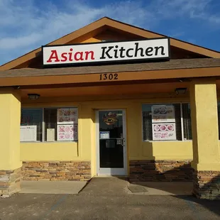 the front of the restaurant