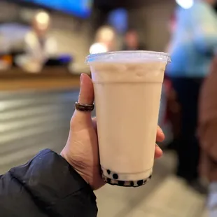 Black milk, tea, Boba
