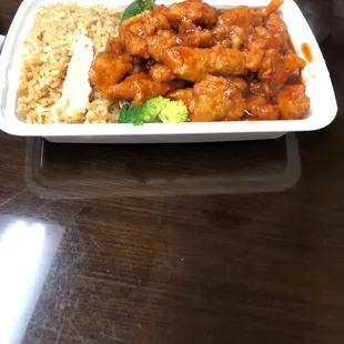 General tso chicken combo