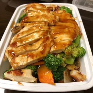 Hibachi chicken extra veggies no rice