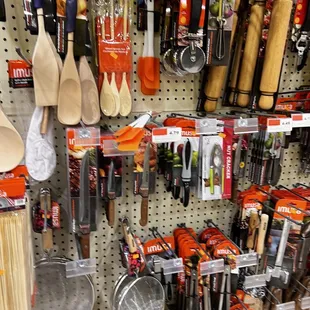a variety of cooking utensils
