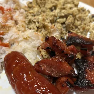 Tocino and Homado sausage.