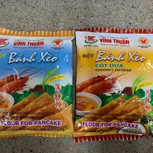 two bags of thai food