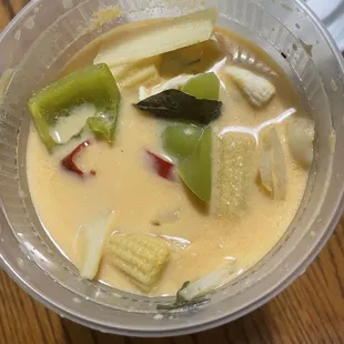 Red curry (ordered green, gave me red)