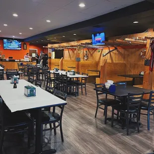 the interior of a restaurant