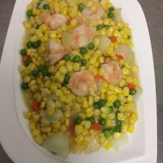 Golden Corn with Shrimp