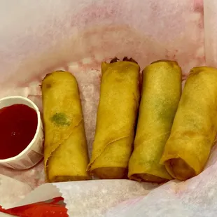 11.09.23 4 Piece Vegetable Eggrolls $5.50