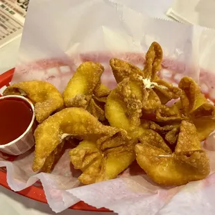 11.09.23 8 Piece Fried Crab Meat &amp; Cheese Wontons $8