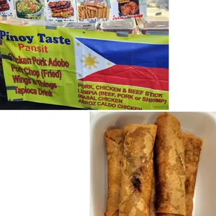 Beef lumpias from here weren't bad. 5 for $5.