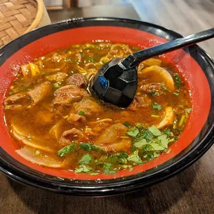 Braised beef noodle soup....