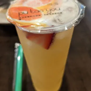 Rose lychee tea! So sweet and refreshing.