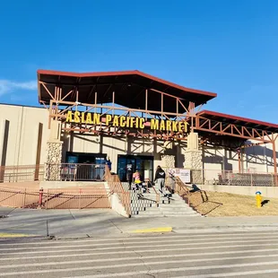 the entrance to the store