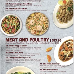 New menu