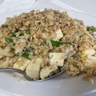 Steamed Tofu fried rice