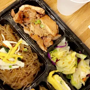 a meal in a plastic container