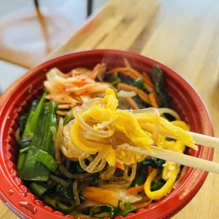 Korean Glass Noodles (Japchae)