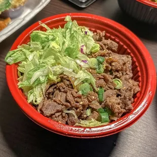 beef rice bowl