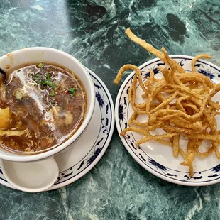Hot and Sour Soup, included with Lunch Menu selection.