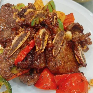 Beef Steak with Black Pepper Sauce