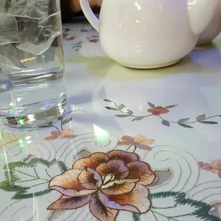 Beautiful embroidered tablecloths