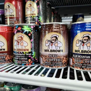 a variety of coffees