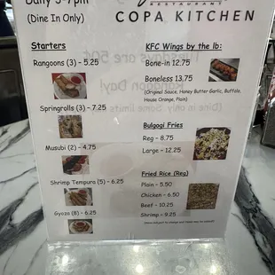 Happy hour appetizers