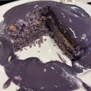 Ube pancakes