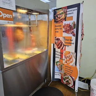 open sign and food