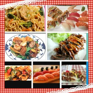 sushi and sashimi