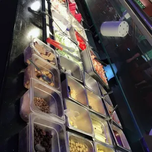 a variety of food items