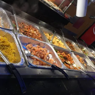 a variety of food items