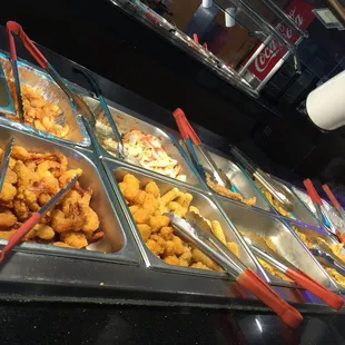 a variety of food items