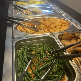 interior, chicken wings and fried chicken