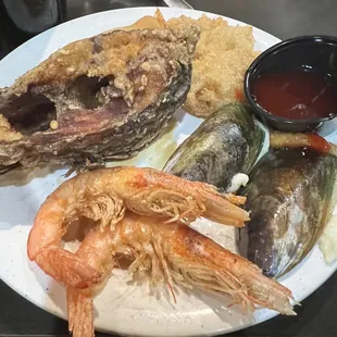 Seafood from the buffet