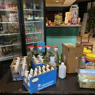 We clean and disinfect high-touch surfaces as much as possible!!