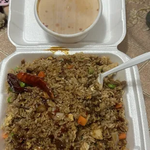 combination fried rice