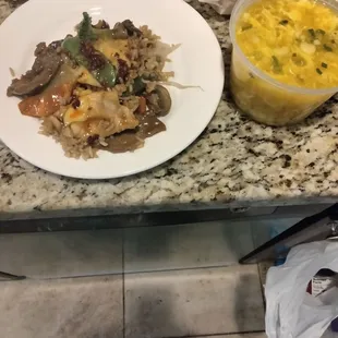 Triple Delight and Egg Drop Soup