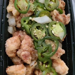 Salt &amp; Pepper Chicken w/ extra Vitamin C!