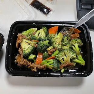 Pork with broccoli