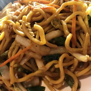 Another view of the Vegetable Lo Mein